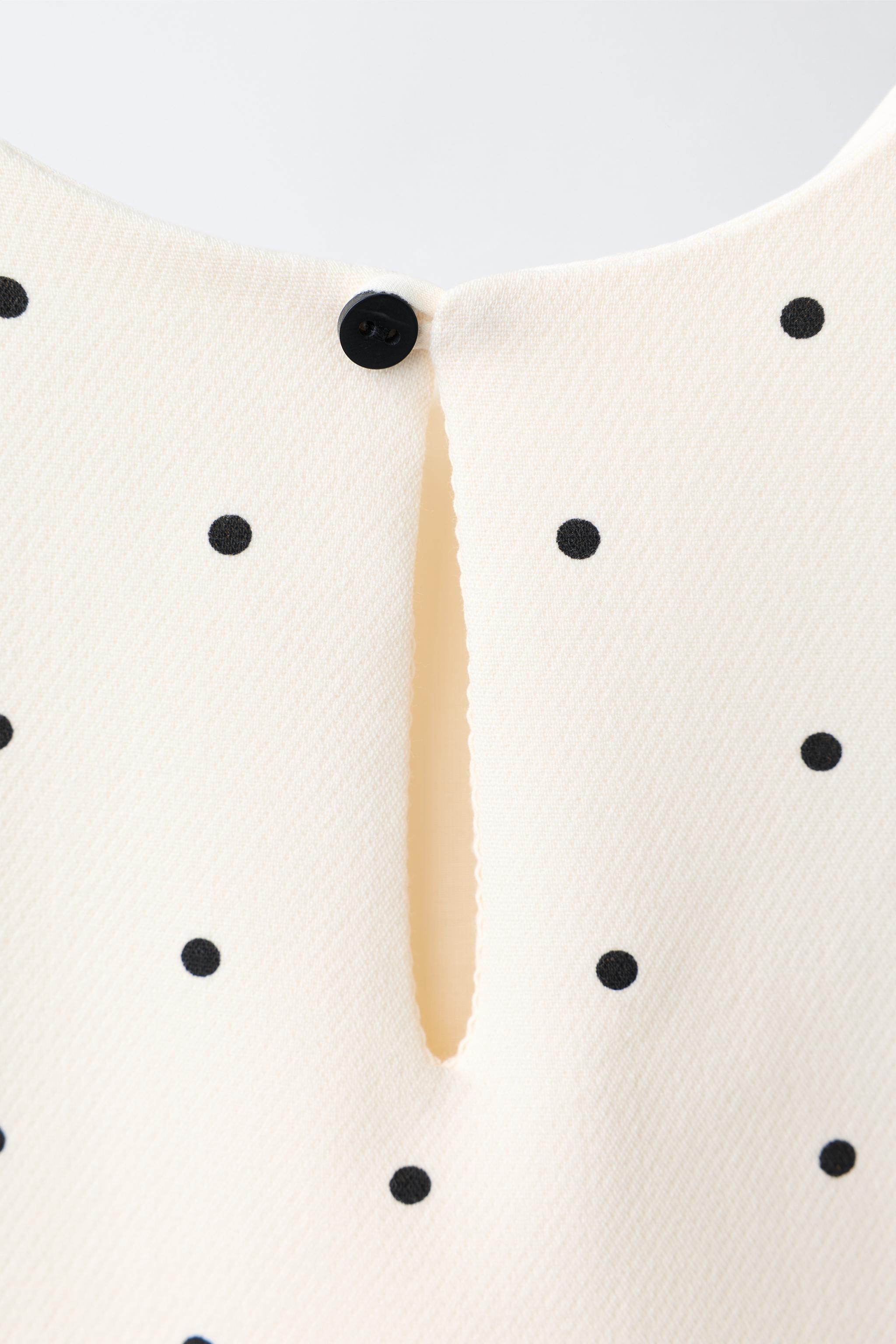 POLKA DOT BOW PRINT DRESS